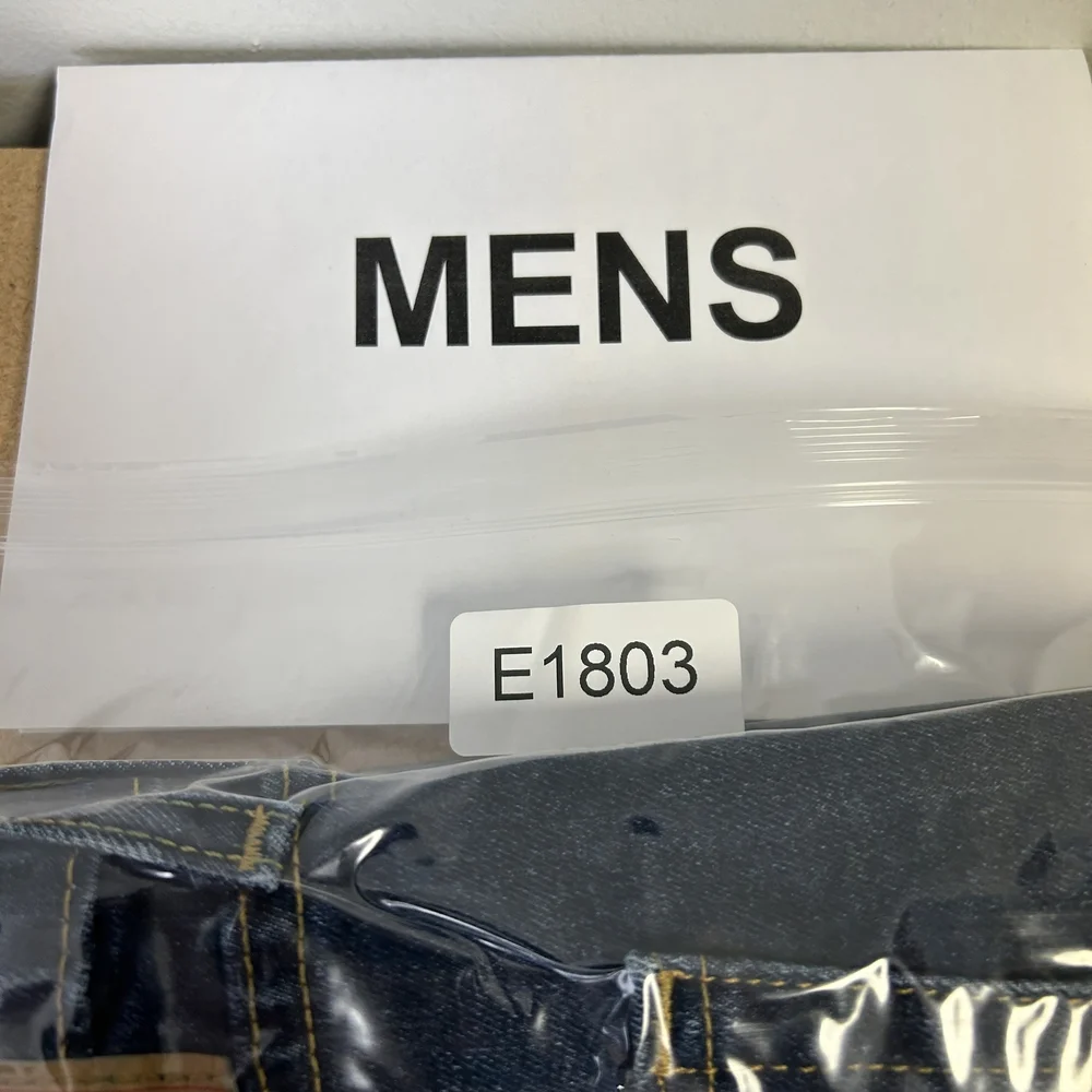 Levis 505 Jeans Mens 40x34 Straight Leg Blue Denim Zip Fly Classic 00505-2540